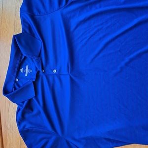 Mens Adidas Blue Golf Polo